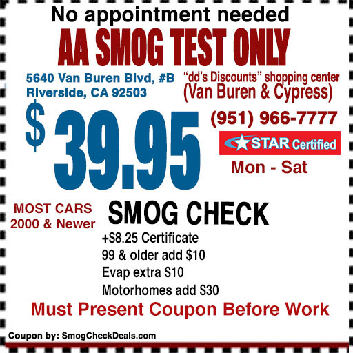 Smog Check Coupon